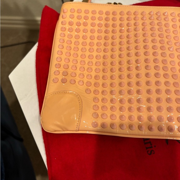 Christian Louboutin Pink Studded Loubiposh Clutch / shoulder bag - Picture 14 of 14